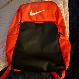Orange nike backpack
